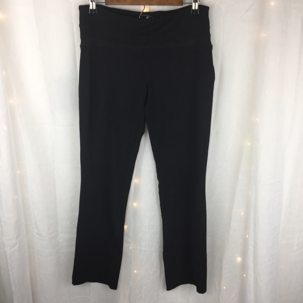 Women’s Tangerine Black Straight Leg Yoga Pant Med